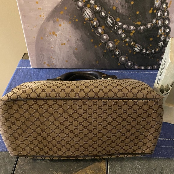 GUC CELINE MACADAM BLASON HANDBAG - Picture 7 of 10